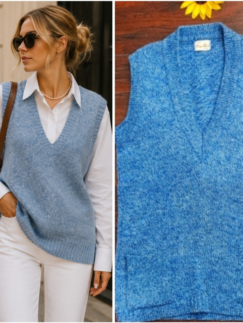 Vintage Virgin Wool Sleveless SWEATER